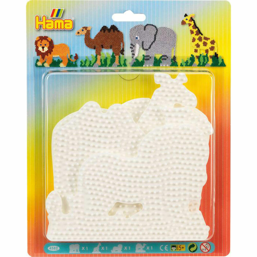 Hama iron-on beads blister with 4 pegboards