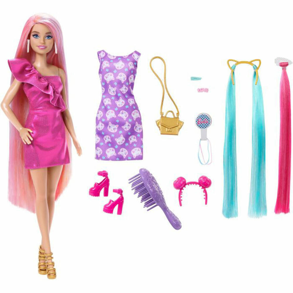 Mattel Barbie Hair Play Doll with Cat Outfit