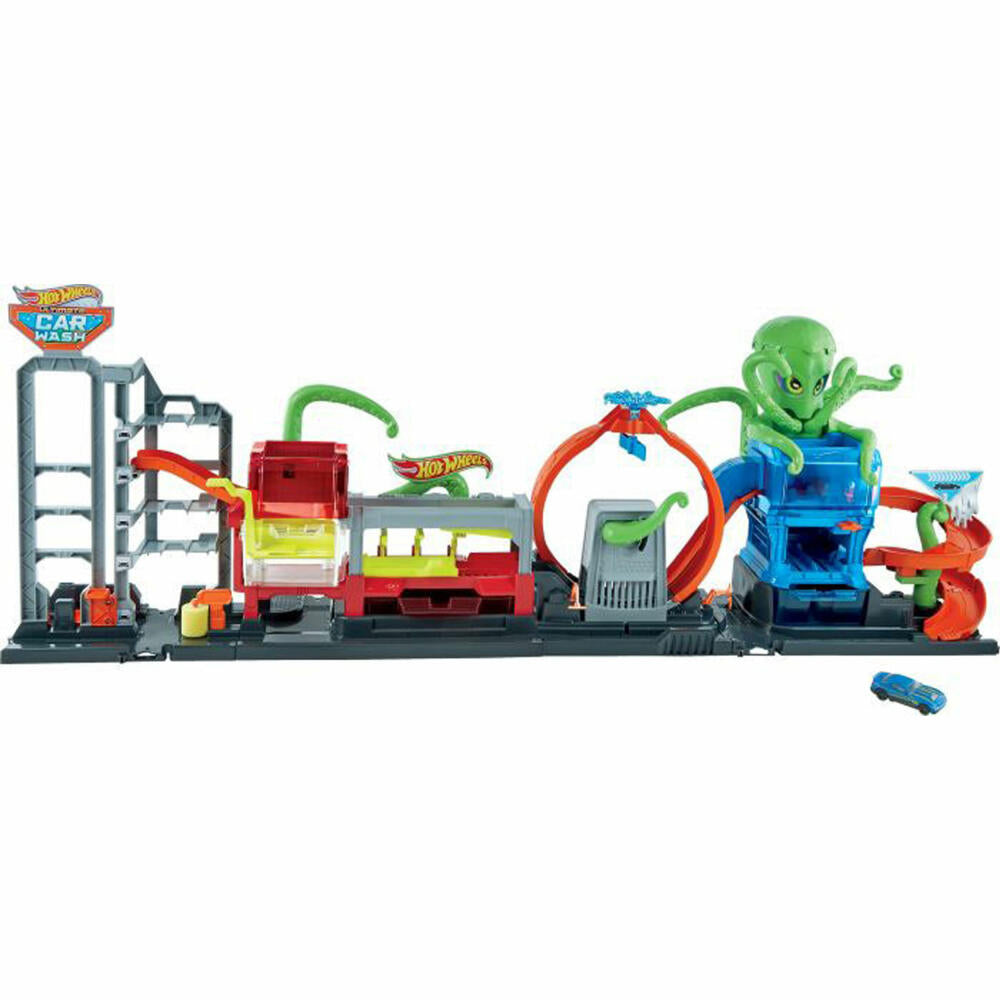 Mattel GTT96 Hot Wheels City Color Reveal Ultimative Auto-Waschanlage