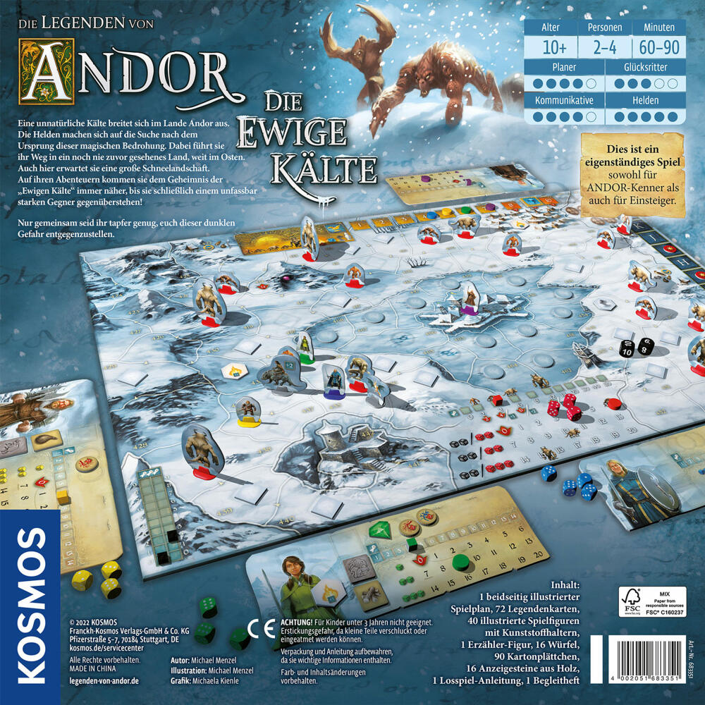 KOSMOS The Legends of Andor - The Eternal Cold, Fantasy Board Game, Parlor Game, 683351