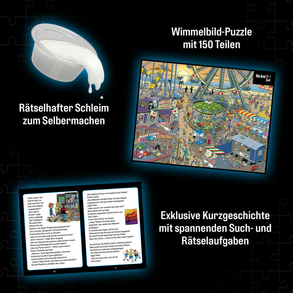KOSMOS Crime Puzzle The Three ??? Kids Beware, Slime Trap!, Crime Puzzle, Story Puzzle, Short Story, Riddle, Game, Children, 683474