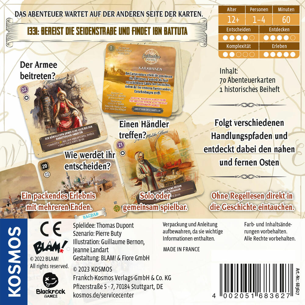 KOSMOS Cartaventura - Caravans, Card Game, Adventure Game, Cooperative Game, 683627