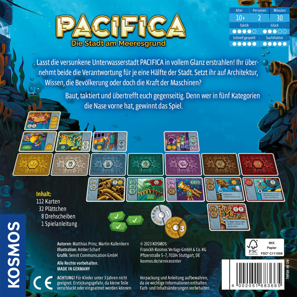 KOSMOS Pacifica, strategy game, family game, board game, for 2 players, 683665