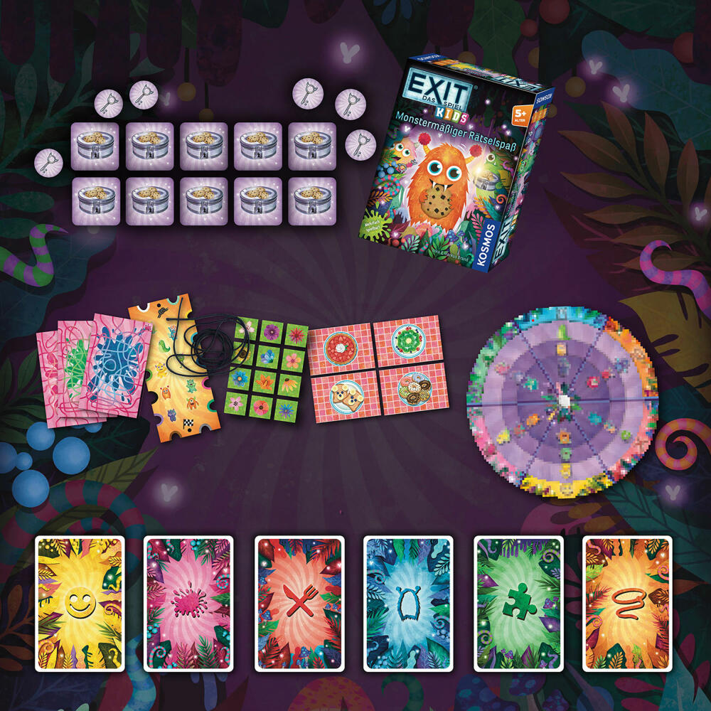 KOSMOS EXIT Kids Monster Puzzle Fun, Family Game, Puzzle Game, Escape Room Game, Children, 683733