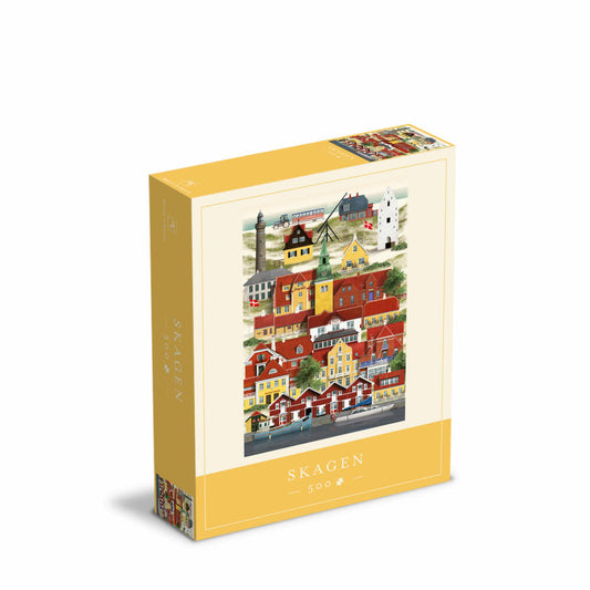 Martin Schwartz Puzzle Skagen, Städtepuzzle Dänemark, 33 x 47 cm, 500 Teile, MS0611