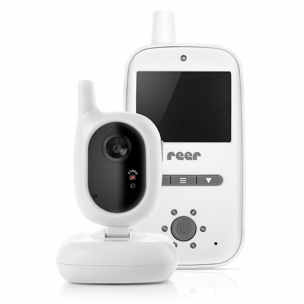 reer BabyCam, Video Babyphone, Babyfon, Kamera, Farbbildschirm, Reichweite bis 300 m, 80420