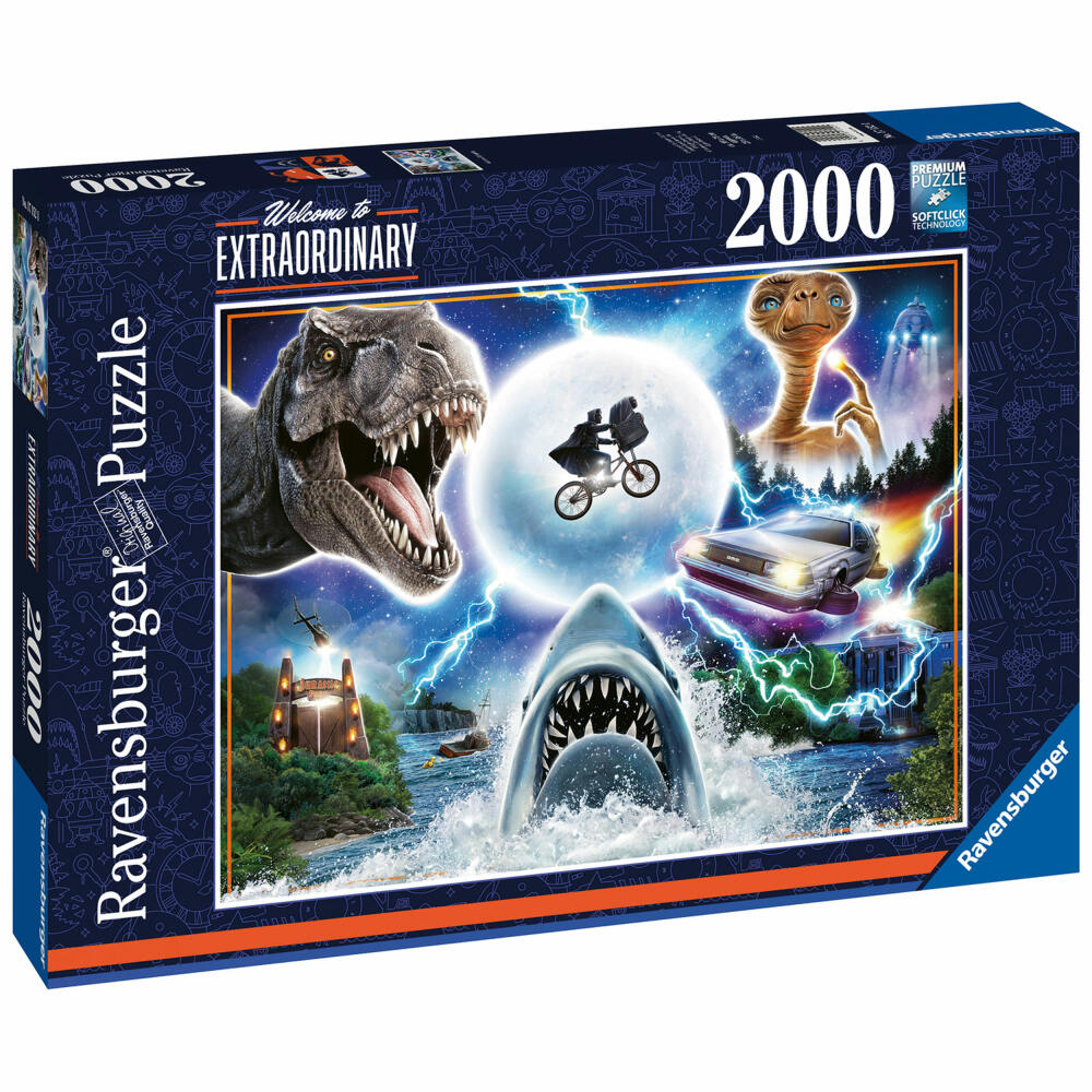 Ravensburger Nostalgia Universals Filmklassiker, Erwachsenenpuzzle, Puzzle, 2000 Teile, 17152