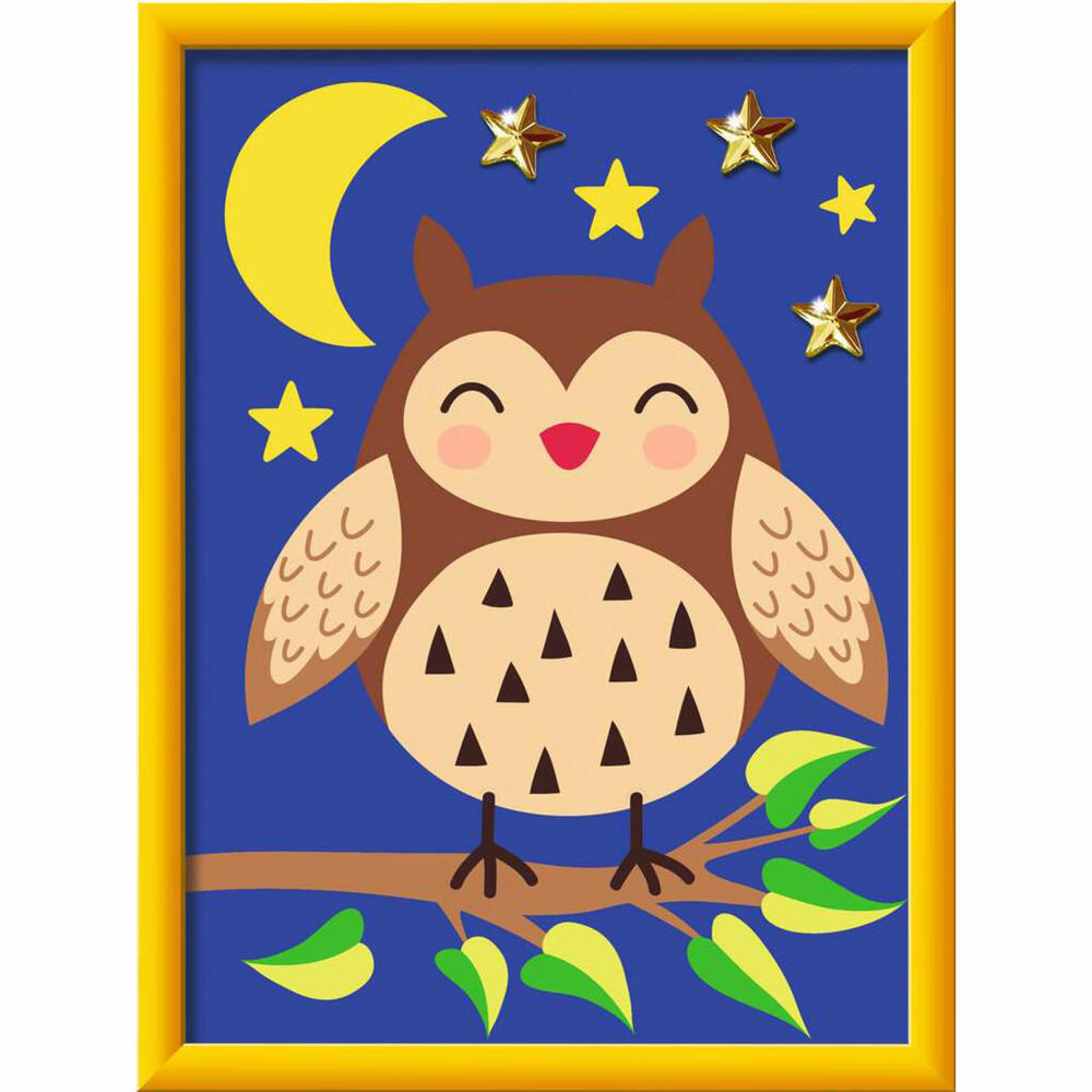 Ravensburger Paint by Numbers Cute Owl, Painting Set, Coloring Page, Children, from 7 years, 23635