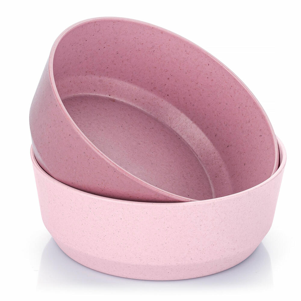 reer Growing Schale, 2er Set, Schüssel, Müslischale, Kindergeschirr, Kinder Geschirr, Rosa, 22084
