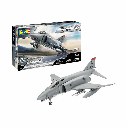 Revell plug-in model kit F-4 Phantom easy-click system, aircraft, 24 parts, 03651
