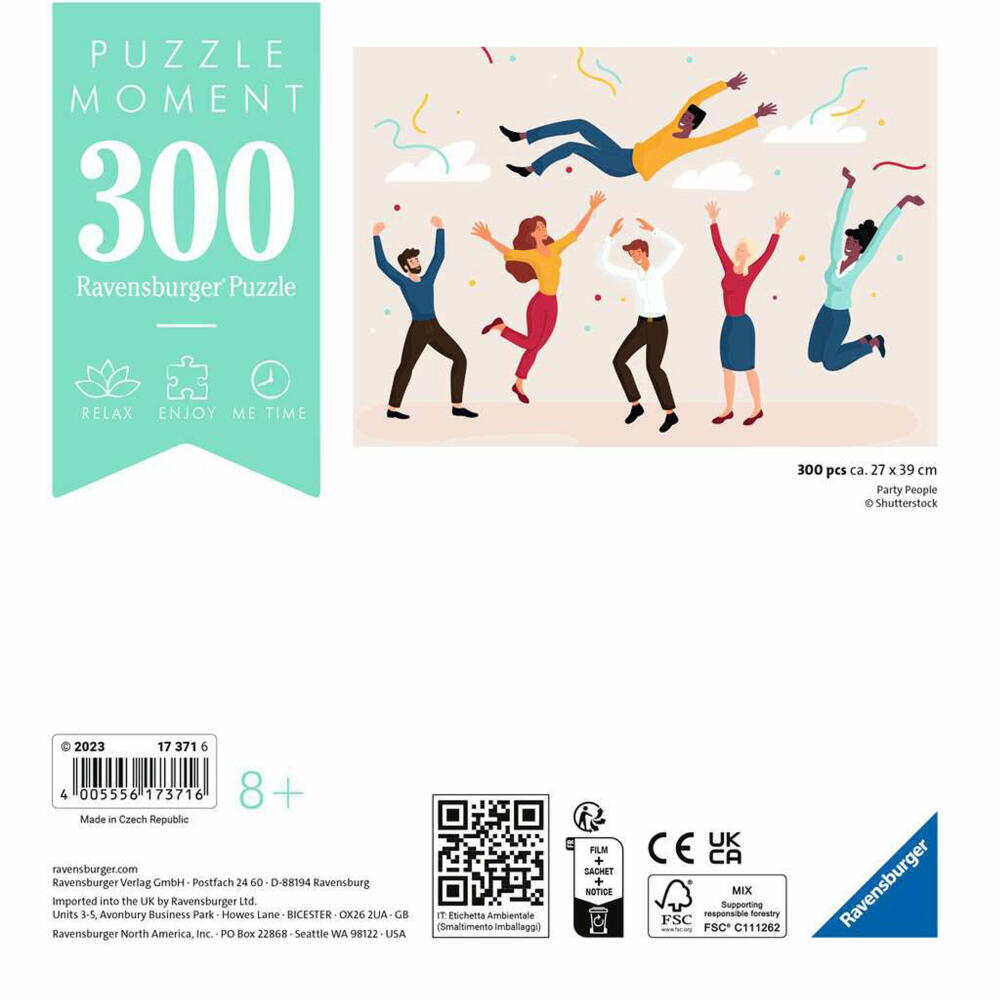 Ravensburger Puzzle Moment Party People, Erwachsenenpuzzle, Kinderpuzzle, 300 Teile, 17371
