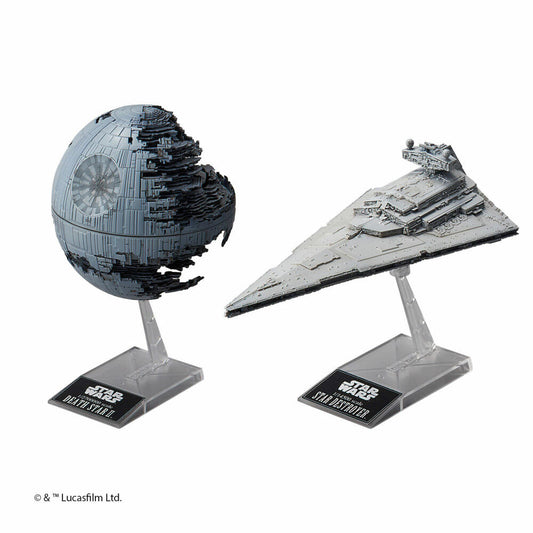 Revell model kit Bandai Star Wars Death Star II & Imperial Star Destroyer, 01207