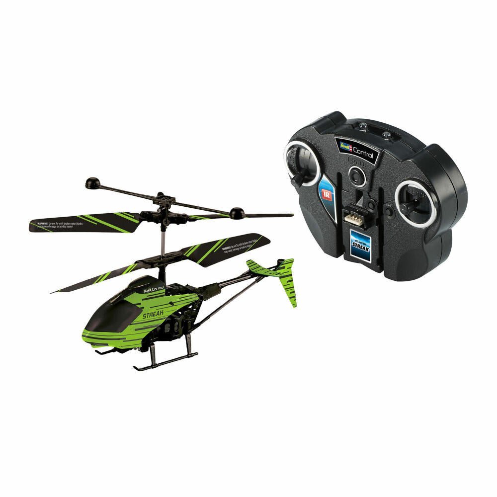 Revell Control Glow in the Dark Helicopter Streak, ferngesteuerter Hubschrauber, Infrarot, ab 8 Jahren, 23829