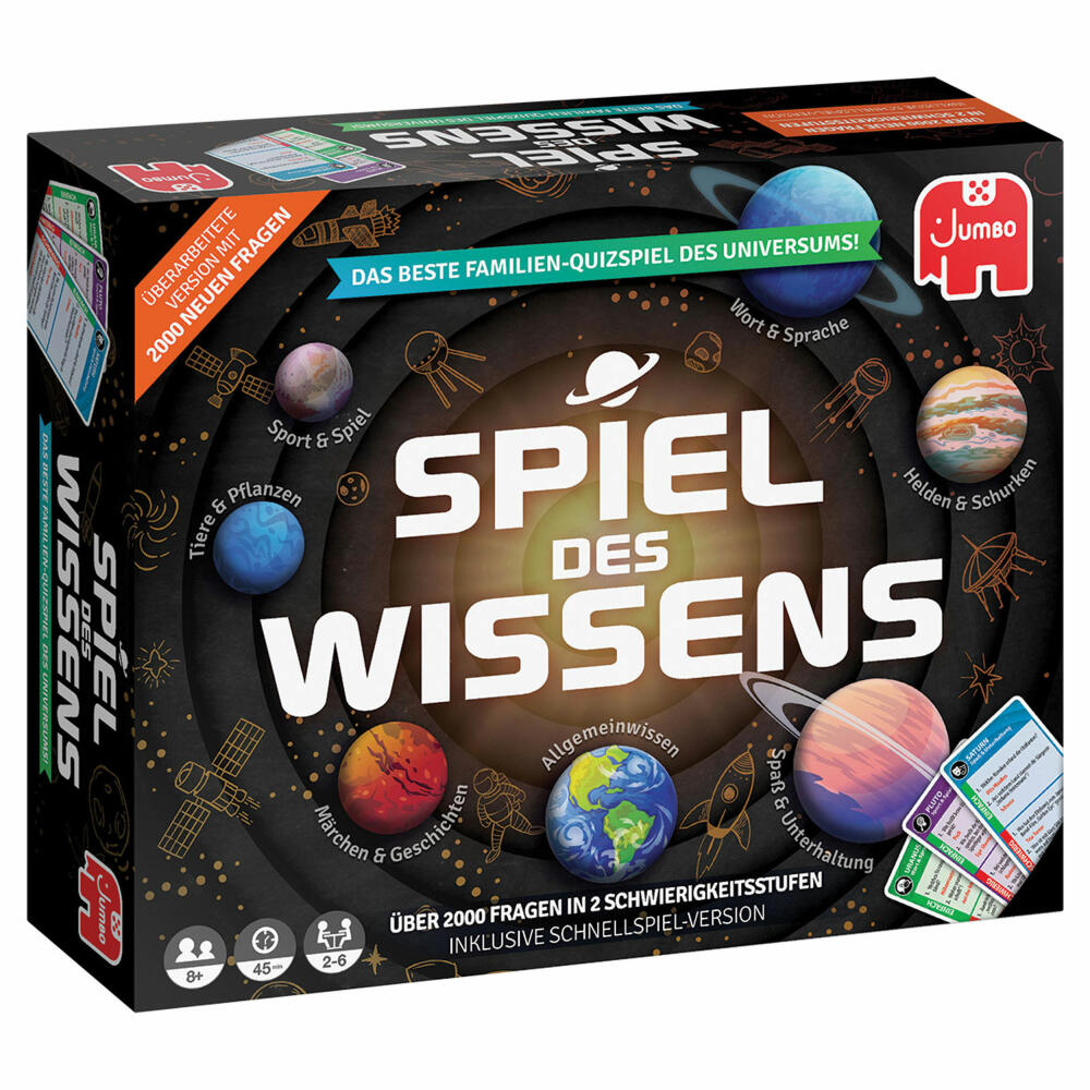 Jumbo Games Game of Knowledge, Knowledge Game, Board Game, Quiz Game, Quiz, Family Game, 19907
