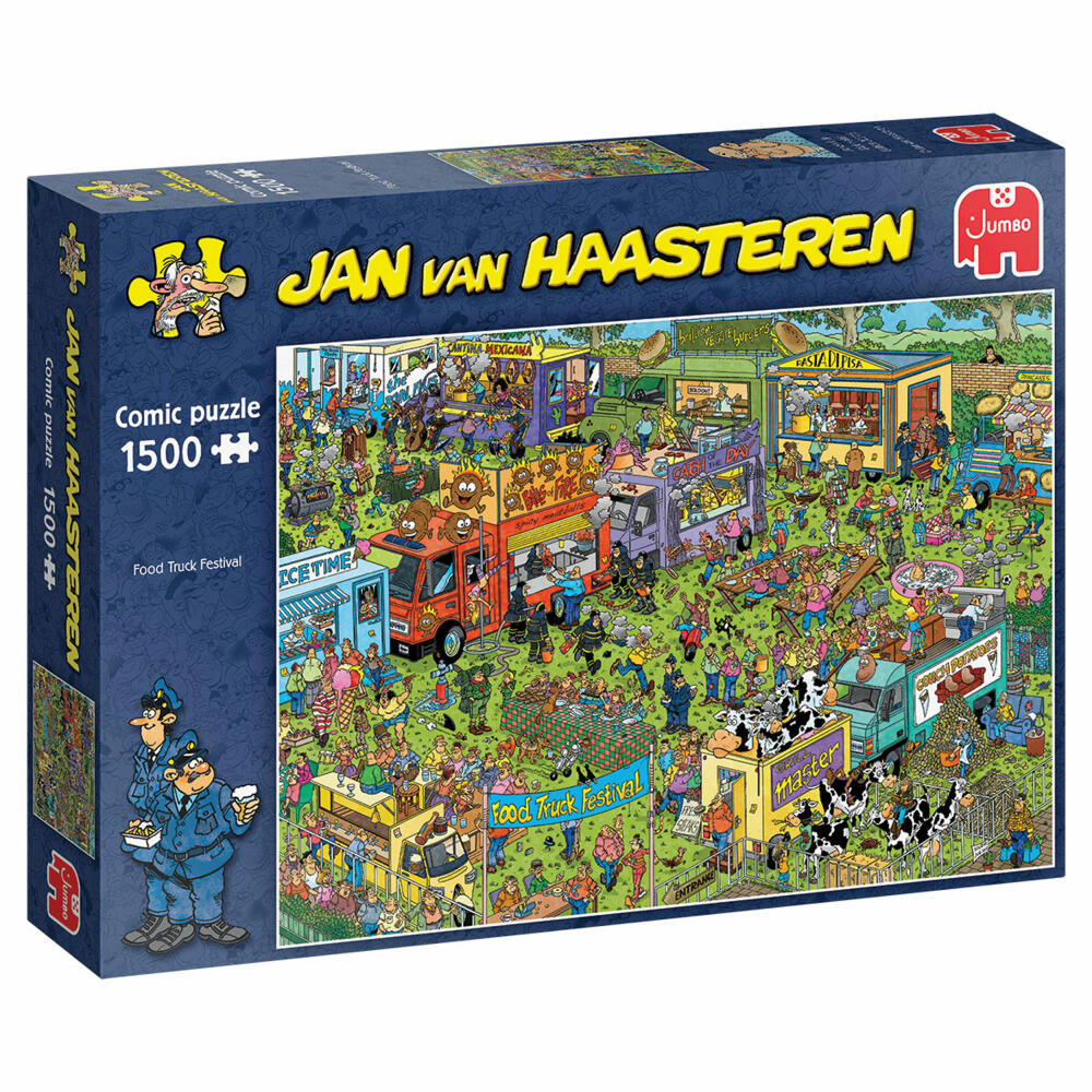 Jumbo Spiele Jan van Haasteren - Food Truck Festival, Puzzle, Erwachsenenpuzzle, Puzzlespiel, 1500 Teile, 20042