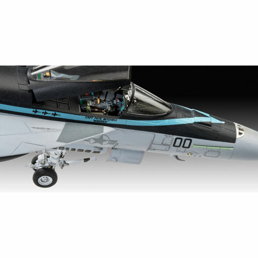 Revell Modellbausatz Movie Set TOP GUN, F-14D Super Tomcat, F/A-18E Super Hornet, Modell Bausatz, 202 Teile, ab 12 Jahre, 05677