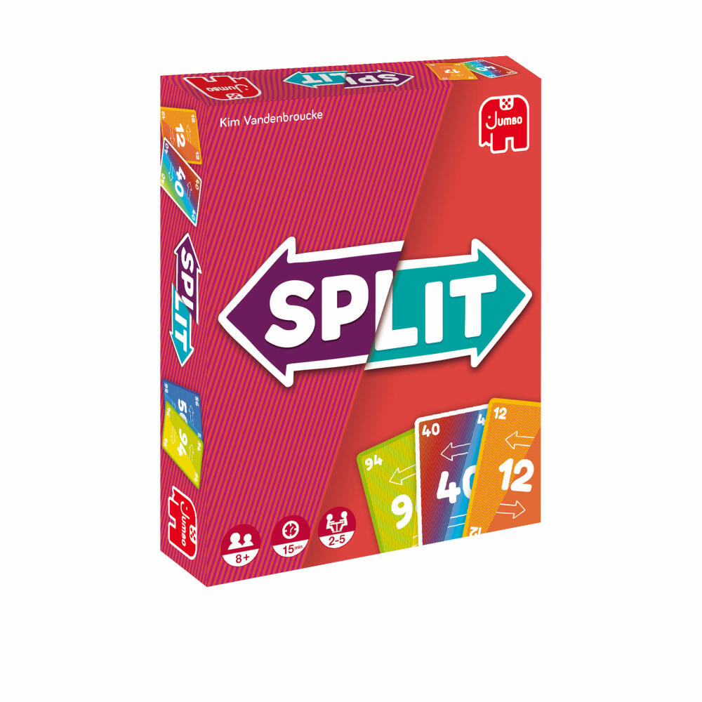 Jumbo Spiele Split, Kartenspiel, Gesellschaftsspiel, Familienspiel, ab 8 Jahre, 19873