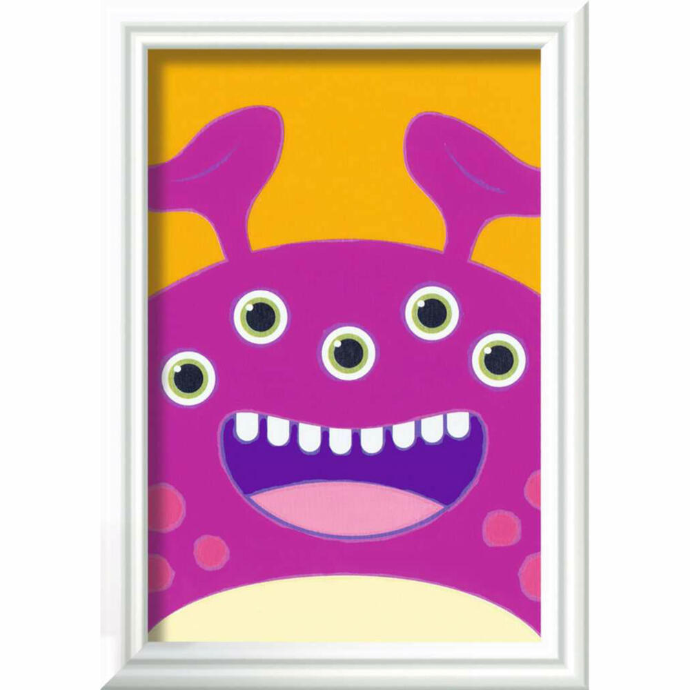 Ravensburger Paint by Numbers Purple Monster, Painting Set, Coloring Page, Children, from 7 years, 23629