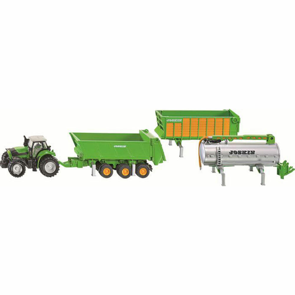 SIKU 1848 DEUTZ-FAHR with Joskin trailer set