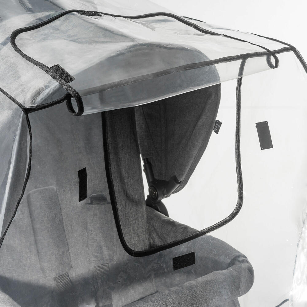 reer RainCover Duo Regenschutz für Geschwisterwagen, Regenverdeck, Regenhaube, Kinderwagen, 73887
