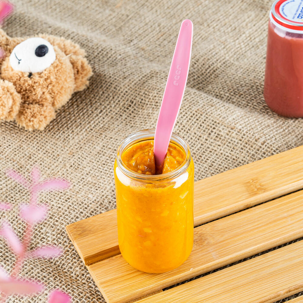 reer BabySpoon Fütterlöffel, 5er Set, Babylöffel, Baby Löffel, mit langem Griff, 23022