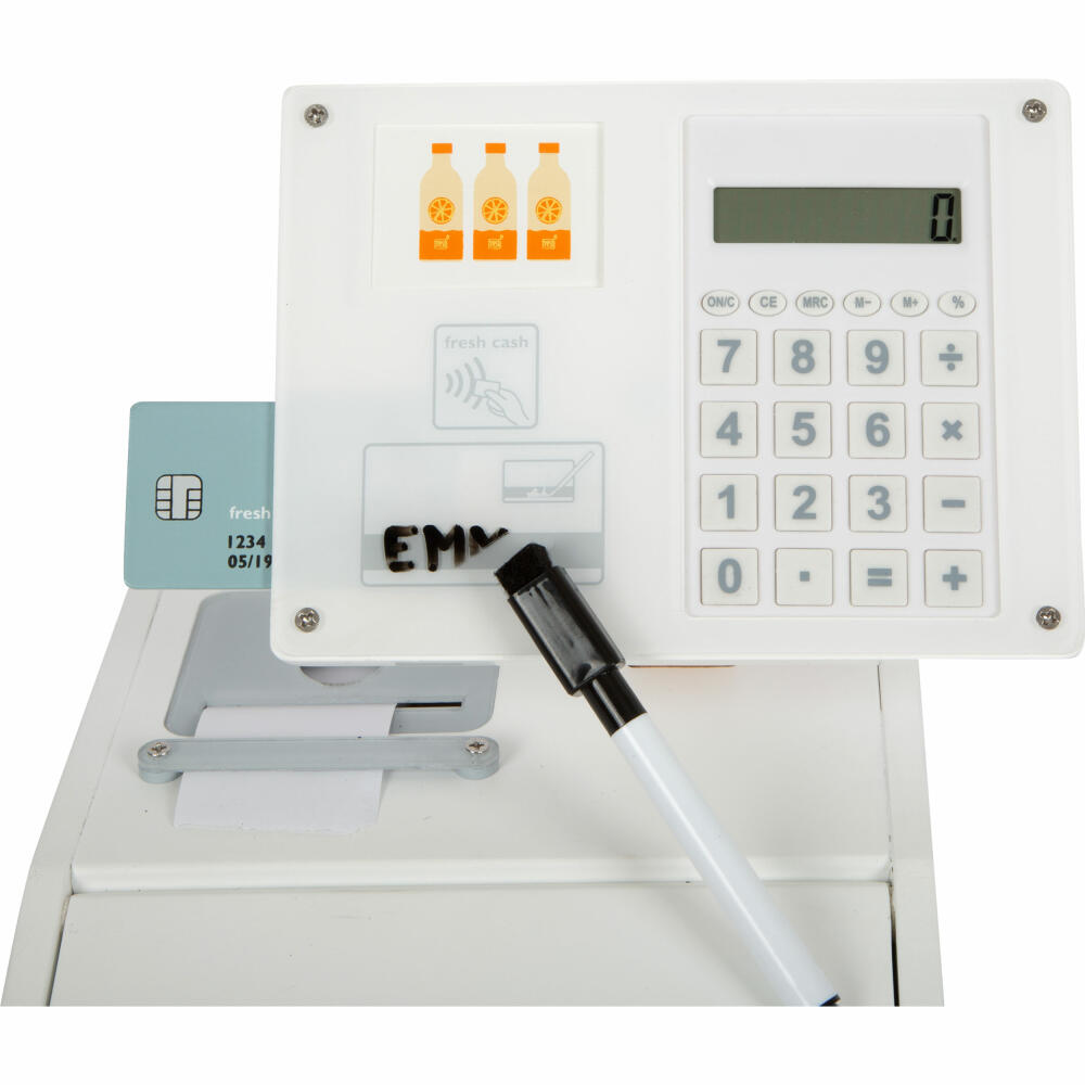 Legler Small Foot Kasse fresh, Kaufladen-Zubehör, 26-tlg., ab 3 Jahren, 12249