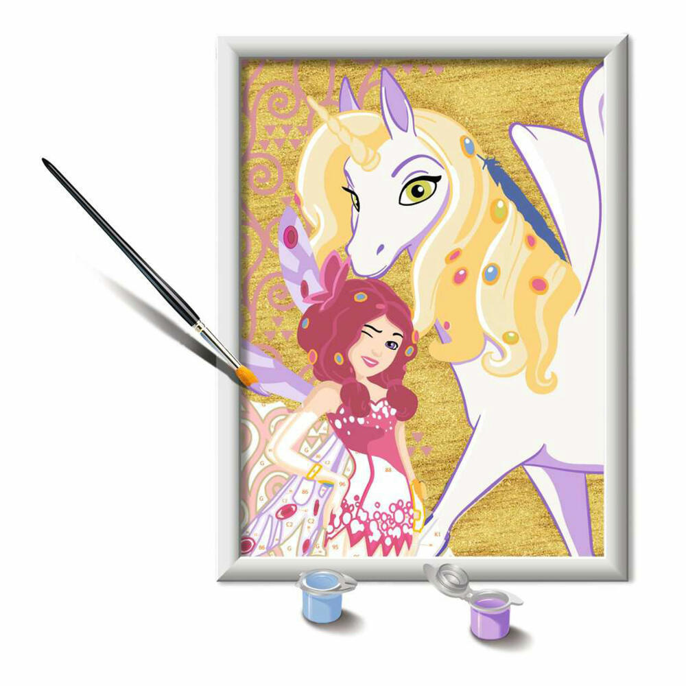 Ravensburger Paint by Numbers Mia and Onchao Best Friends, Painting Set, Coloring Page, Children, from 7 years, 23674
