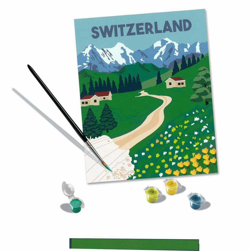 Ravensburger CreArt Jungfrau Region, Painting by Numbers, Painting Set, Coloring Page, Painting, 23536