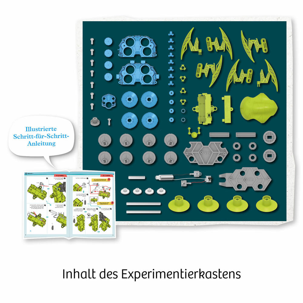 KOSMOS Experimentierkasten Airwalker, Roboter, Baukasten, Expermiente, ab 8 Jahren, 620752