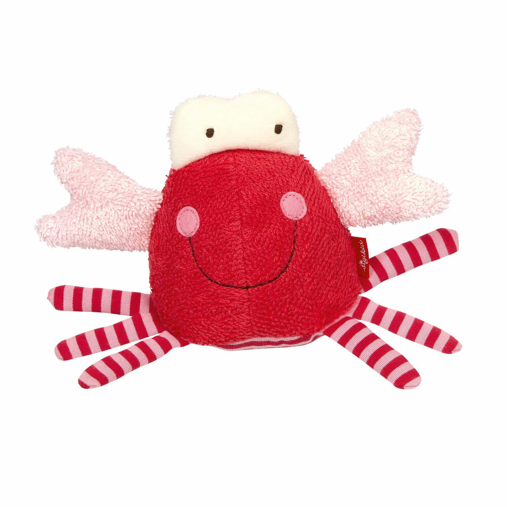 sigikid Badewannentier Krabbe, Plüschtier, Badespielzeug, Wasserspielzeug, Kuscheltier, Baumwolle / Polyester, 39657