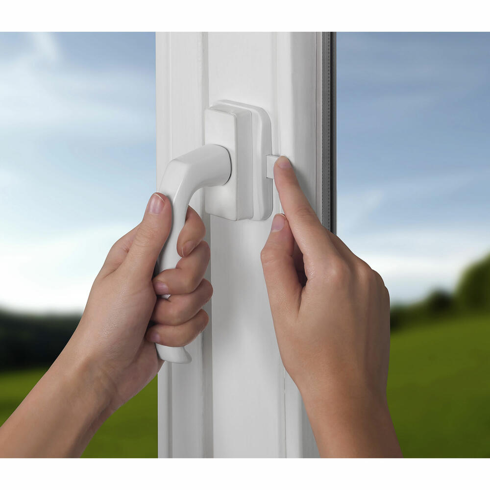reer WinLock Fenstersicherung / Balkontürsicherung, 3er Set, Sicherung Fenster, Türsicherung, Balkon, Kinder Sicherheit, Weiß, 70060