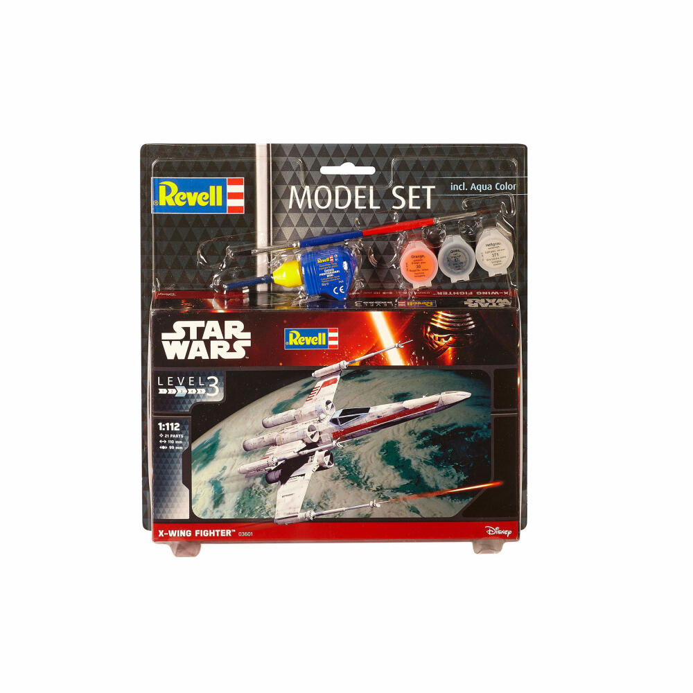 Revell Model Set Star Wars X-wing Fighter, Modellbausatz, Modell Bausatz, 21 Teile, ab 10 Jahre, 63601