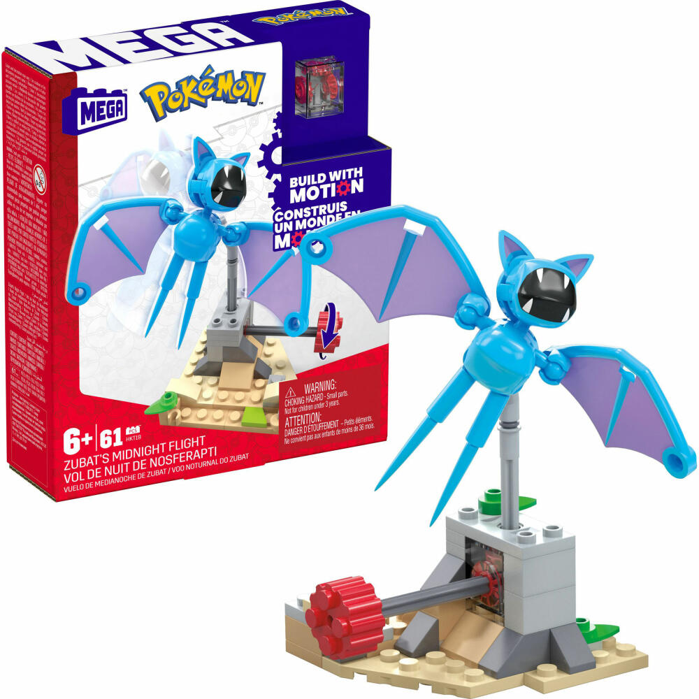 Mattel HKT19 MEGA Pokémon Zubat's Midnight Flight