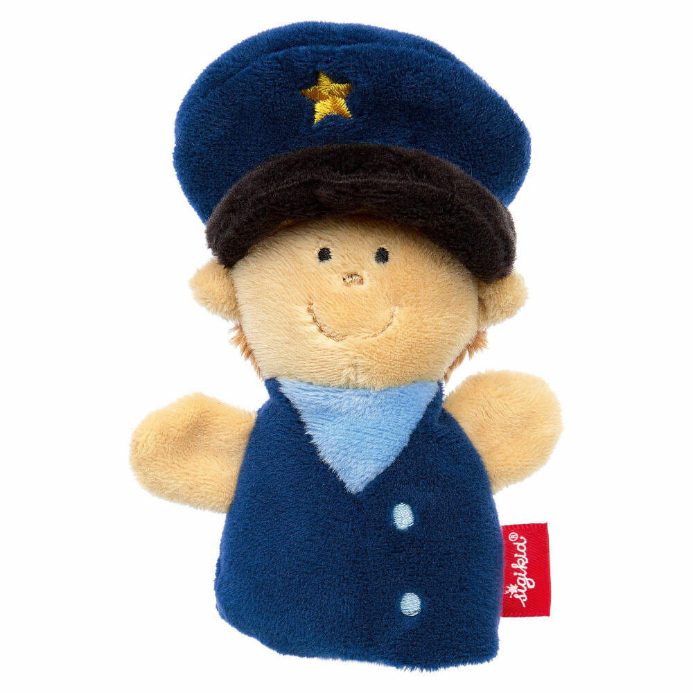 sigikid My Little Theatre Finger Puppet Policeman, Finger Puppet, Play Puppet, Puppet Theater, 43009