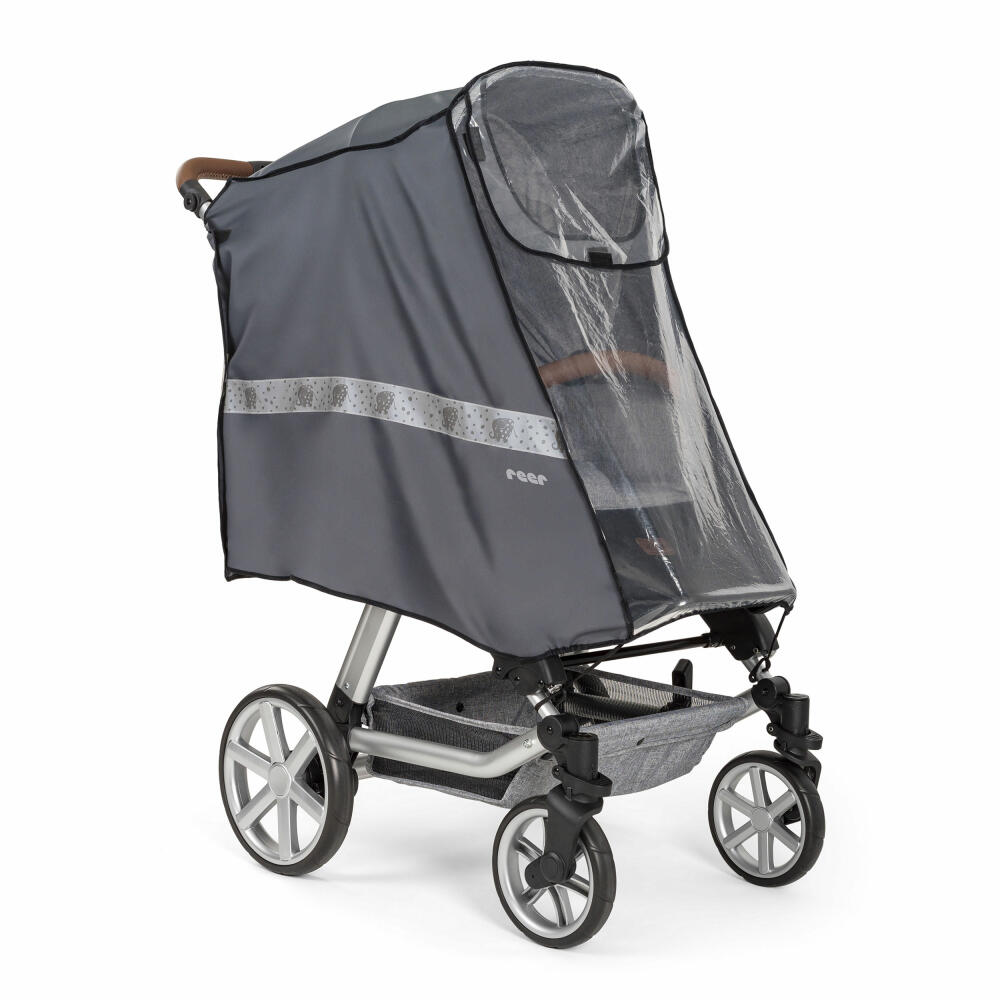 reer DesignLine RainSafe Active Regenschutz für Buggys und Sportwagen, Regenverdeck, Regenhaube, 84041