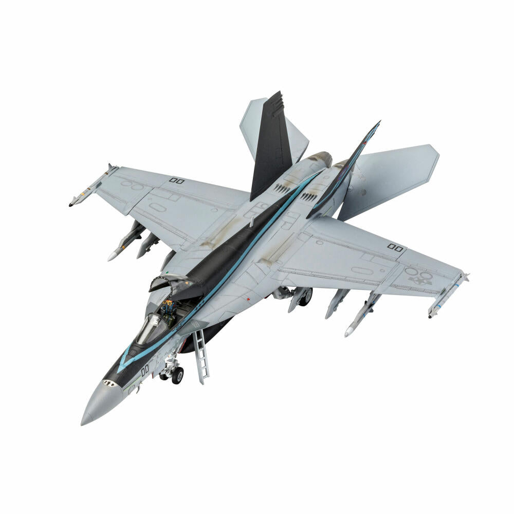Revell Modellbausatz Movie Set TOP GUN, F-14D Super Tomcat, F/A-18E Super Hornet, Modell Bausatz, 202 Teile, ab 12 Jahre, 05677