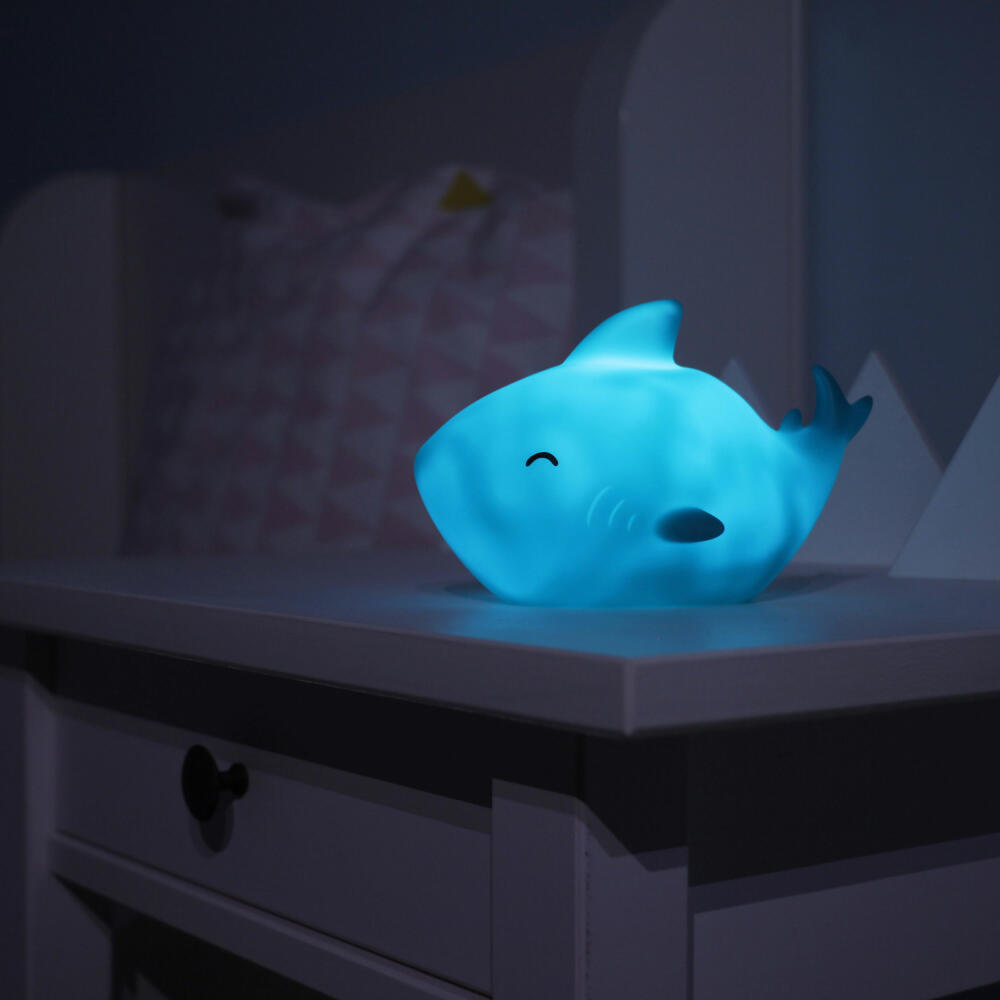 reer lumilu Sea Life Hai, Nachtlicht, Schlummerlicht, Beruhigungslicht, LED, Timer, 52303