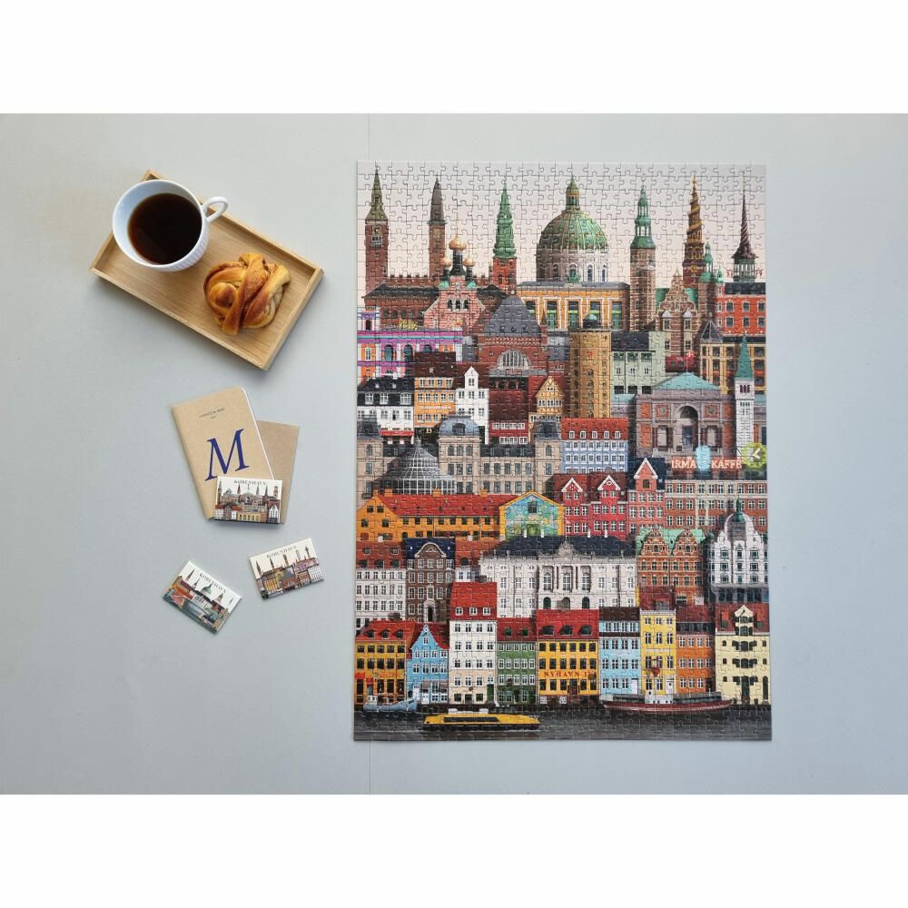 Martin Schwartz Puzzle Copenhagen / København, city puzzle Denmark, 50 x 70 cm, 1000 pieces, MS0601