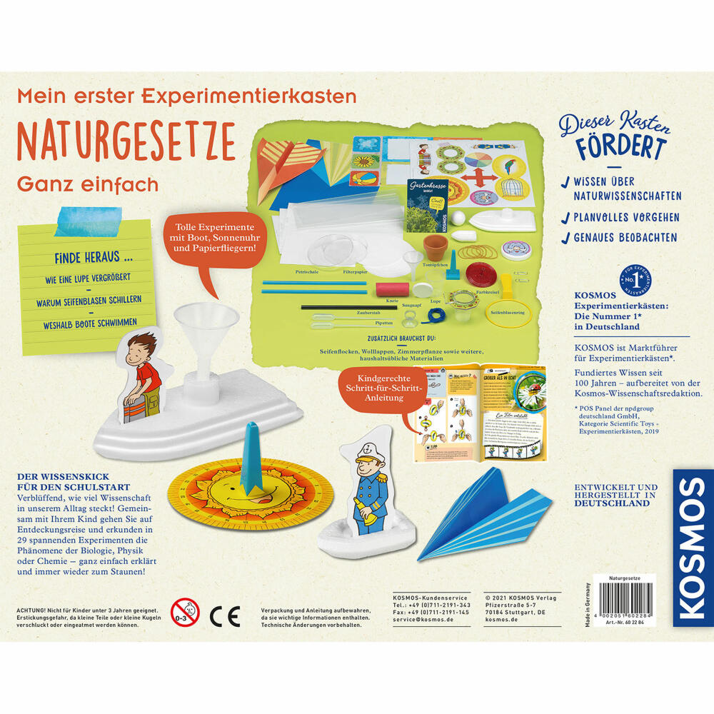 KOSMOS Experiment Kits My First Experiment Kit Natural Laws, Experiment Kit, Construction Kit, Game, Ages 5 and Up, 602284