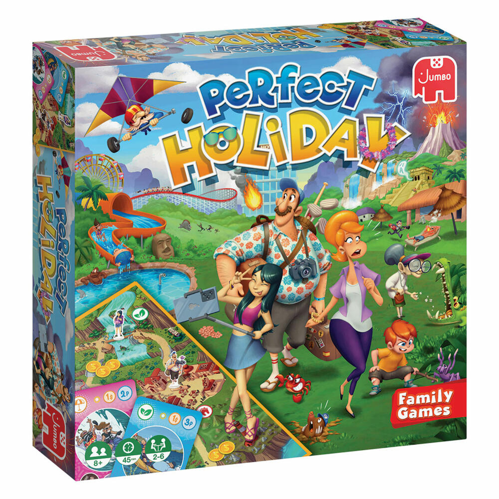 Jumbo Games Perfect Holiday, board game, family game, ages 8 and up, 19823