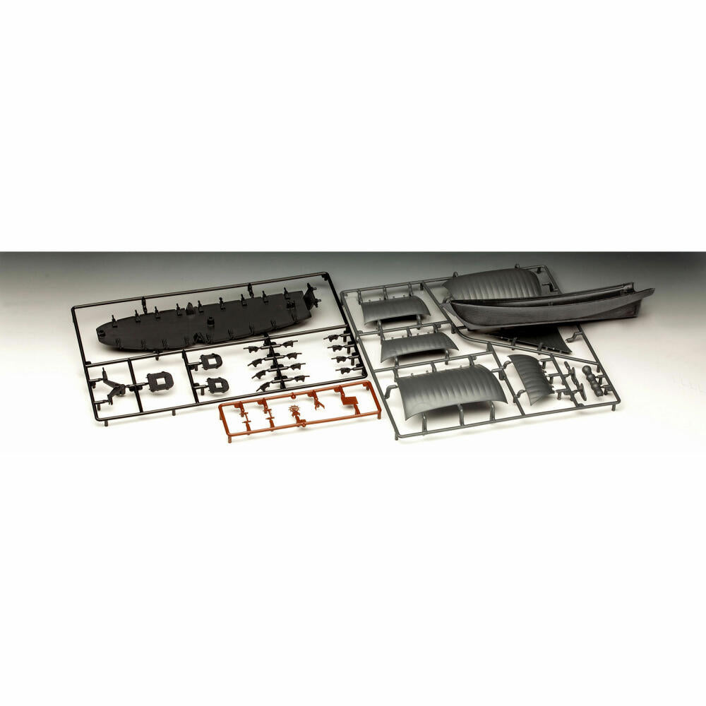 Revell Modellbausatz Geisterschiff mit Nachtleuchtfarbe, Easy Click System, ohne Kleben, 109 Teile, ab 10 Jahren, 05435