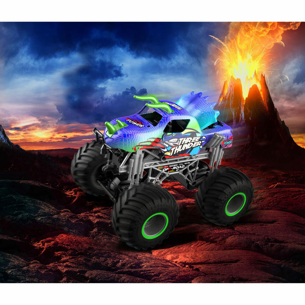 Revell Control RC Dino Monster Truck Three Thunder, Ferngesteuertes Auto, Spielzeug, ab 8 Jahre, 24556