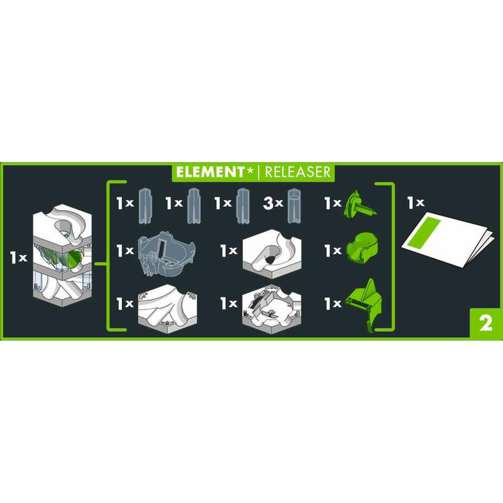 Ravensburger GraviTrax PRO Element Releaser, Erweiterung, Interaktives Kugelbahnsystem, Kugelbahn, Zubehör, 27486