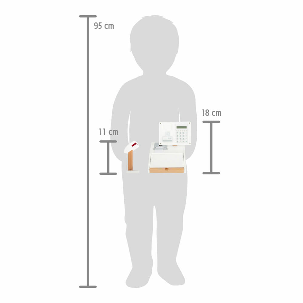Legler Small Foot Kasse fresh, Kaufladen-Zubehör, 26-tlg., ab 3 Jahren, 12249