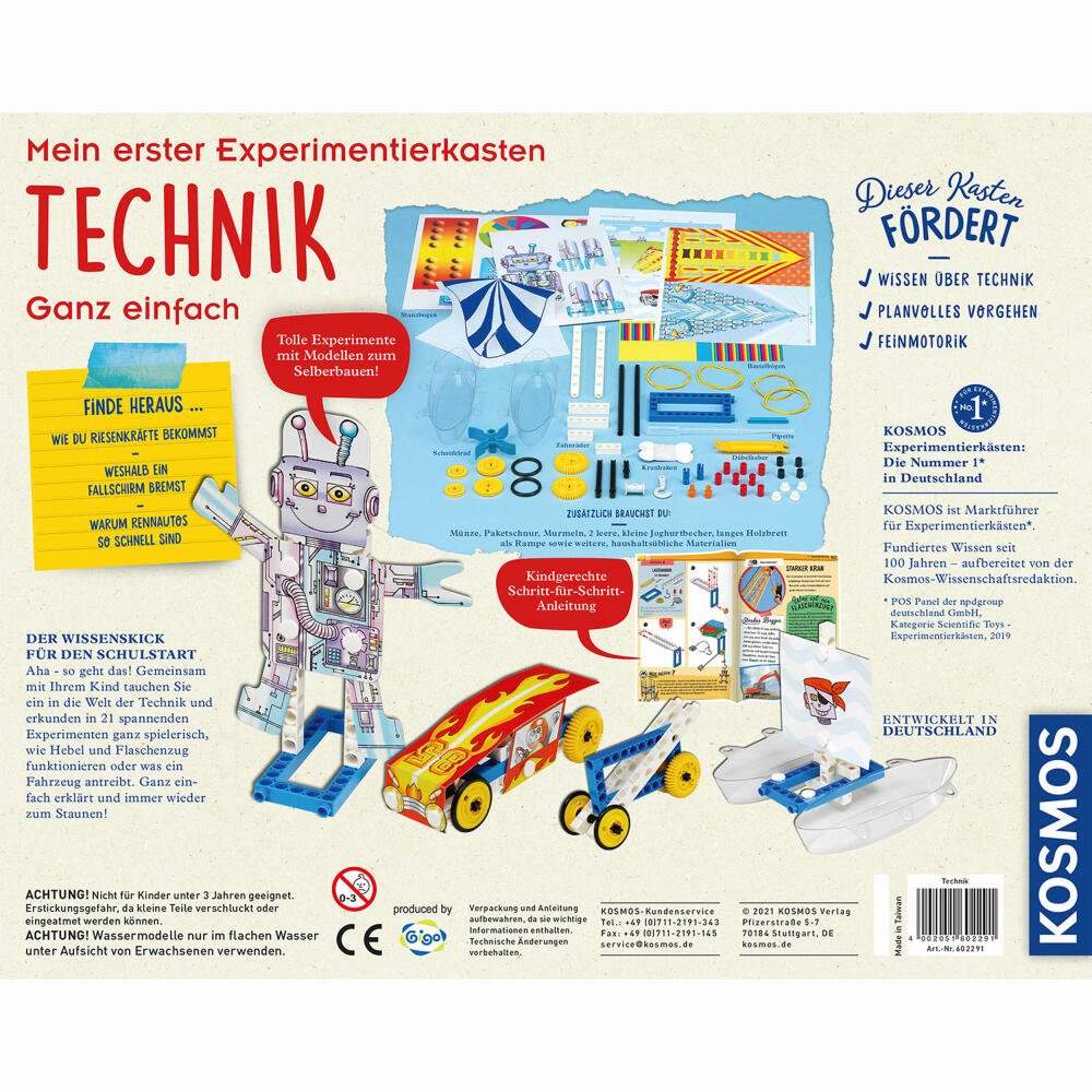 KOSMOS Experiment Kits My First Experiment Kit Technology, Experiment Kit, Construction Kit, Game, from 5 years, 602291