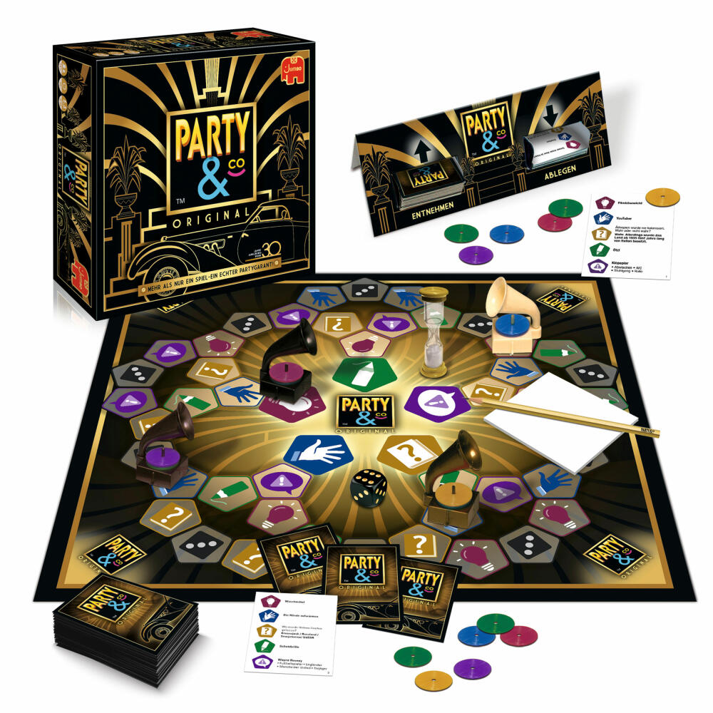 Jumbo Games Party & Co. Original 30 Years Anniversary Celebration, Board Game, Party Game, Parlor Game, 19869