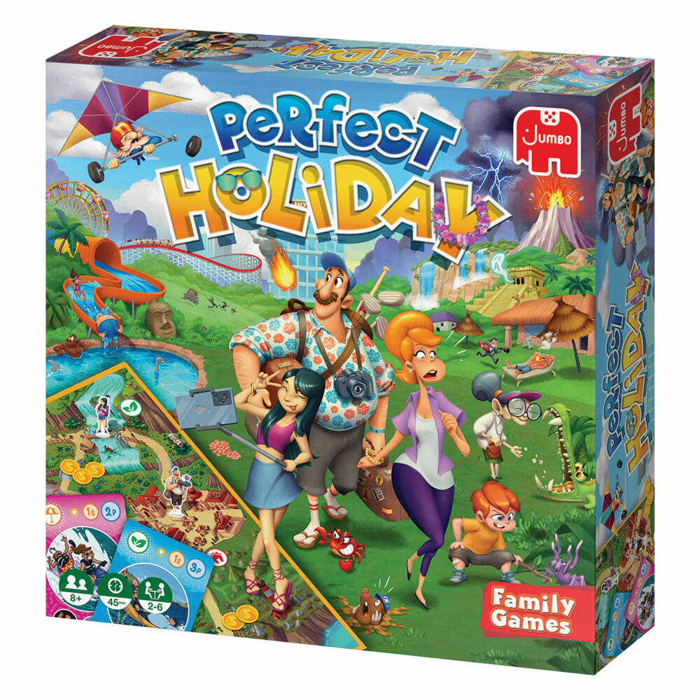 Jumbo Games Perfect Holiday, board game, family game, ages 8 and up, 19823