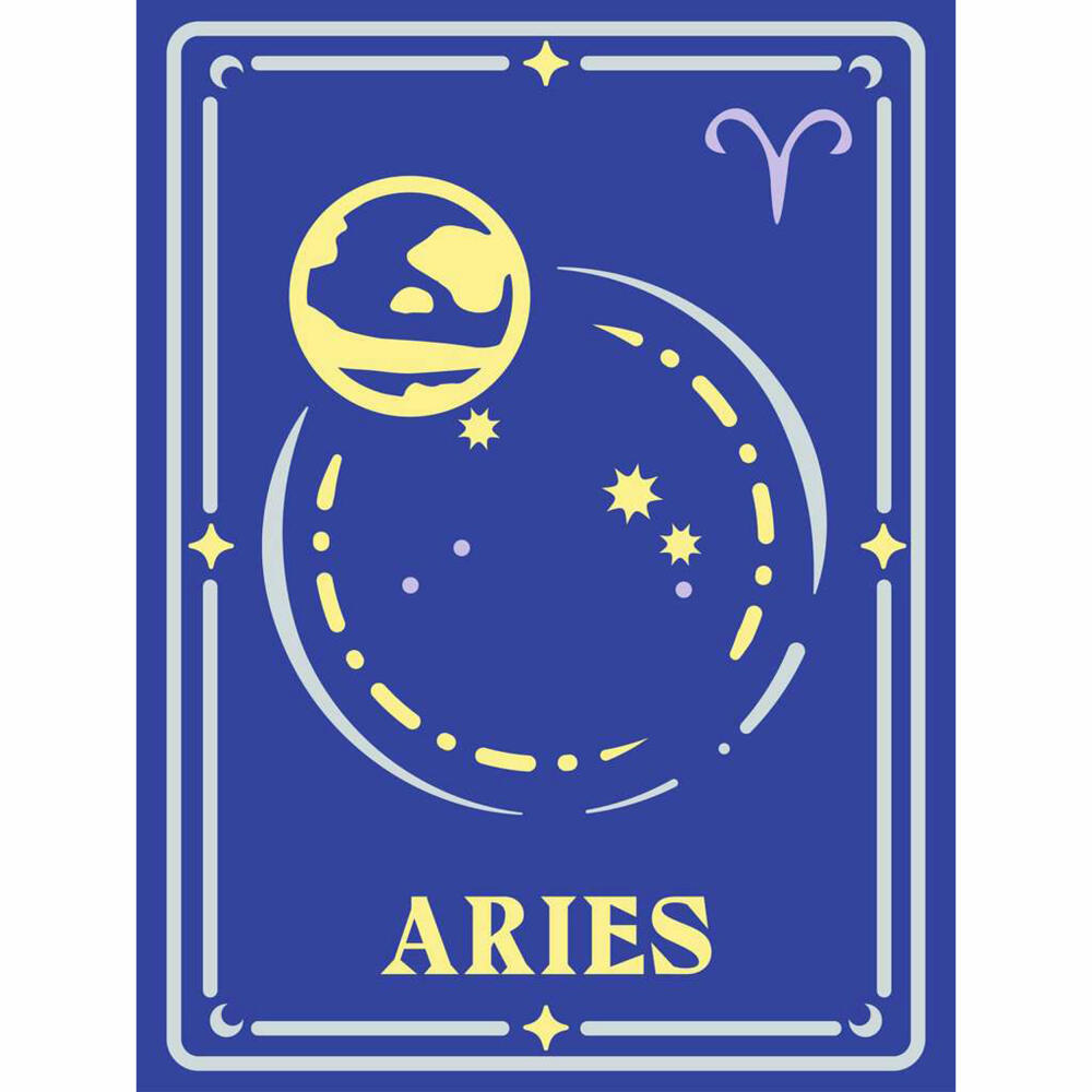 Ravensburger CreArt Sternzeichen Zodiac Sign Widder, Malen nach Zahlen, Malset, Malvorlage, Malen, 23736
