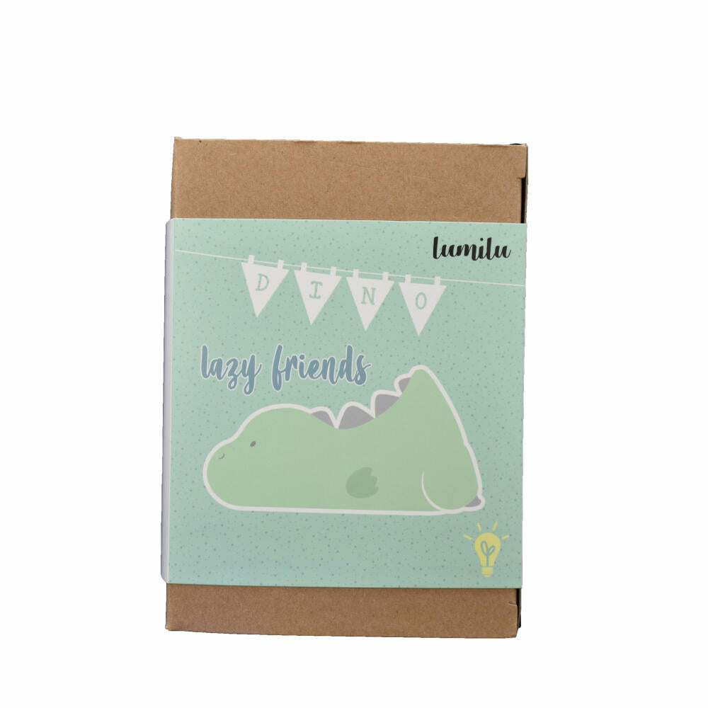 reer lumilu Lazy Friends Dino, Nachtlicht, Schlummerlicht, Beruhigungslicht, LED, mit Timer, 52223
