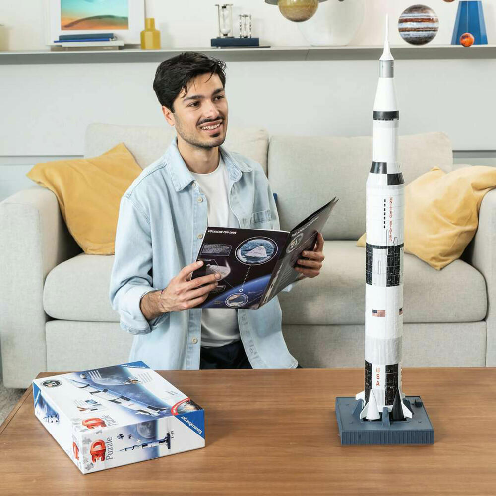 Ravensburger 3D Puzzle Apollo Saturn V Rocket, Puzzles, Space, 440 pieces, from 8 years, 11545